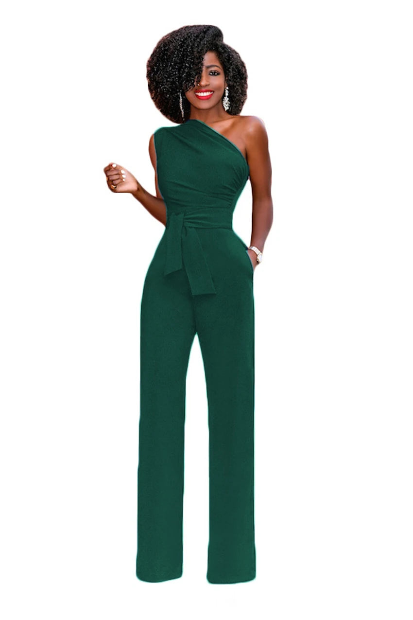 Elegant One Shoulder Romper
