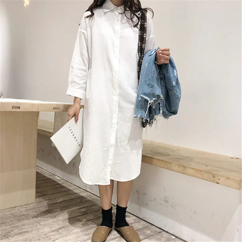 Cotton Blouse Dress