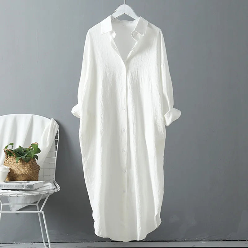 Cotton Blouse Dress