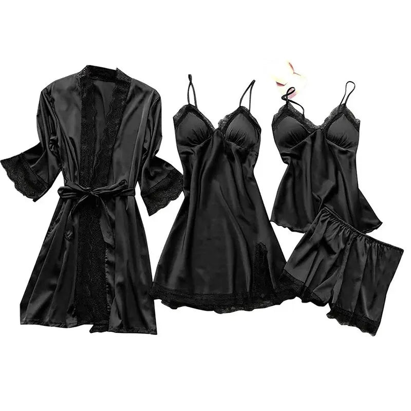 Silk Sleepwear Pajamas Set