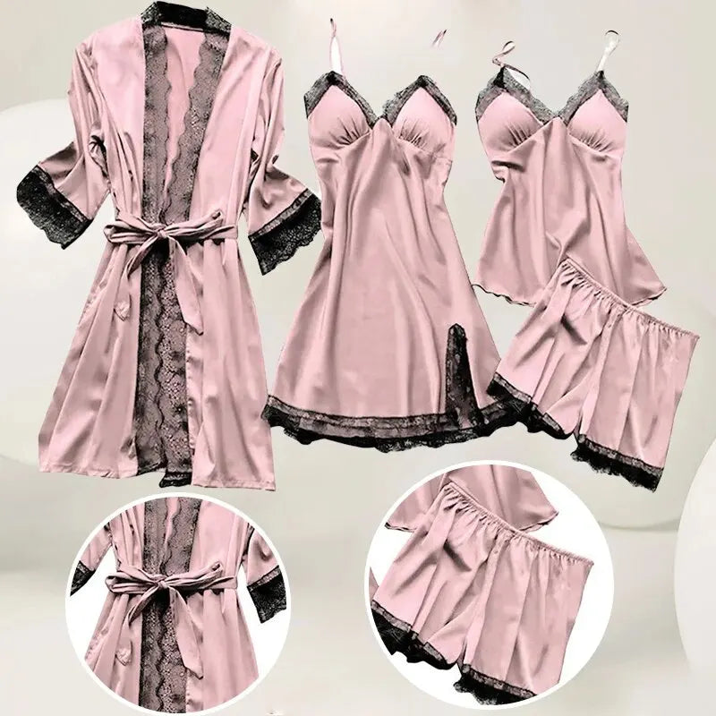 Silk Sleepwear Pajamas Set