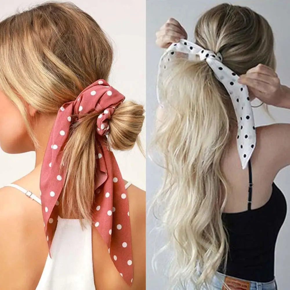 Chiffon Ribbon Scrunchies