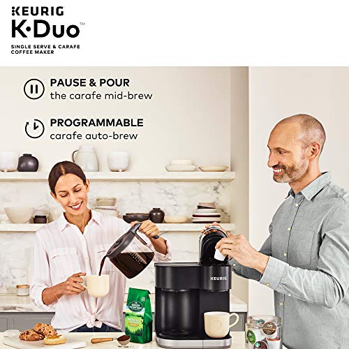 Keurig K-Duo Single Serve K-Cup Pod & Carafe Coffee Maker, Black